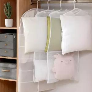 건조 그물망 세탁 다용도 걸이 메쉬 수납 정리 빨래 옷이형 베개 인형 매쉬