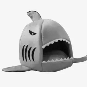 OH 상어 반려동물 숨숨집견하우스 강아지전용 펫테리어템 디자인 동물 고양이 애완하 실내하 쿠션 애견 쿠