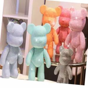 자수인형 브라운 (소) M 1set 봉제 솜 공방 선물 공작 공예 비즈 만들기 취미 정성들인 DIY 보석 보석곰