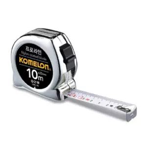 코메론)프로라인크롬(10M)작업용줄자 다용도 제도용 디자인 가정용 사무실 측정용 산업용 공업용
