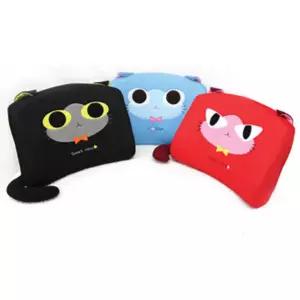 애니나라 스코티쉬폴드캣 등받이쿠션 낮잠 허리받침 베개 손목 인형 의자 사무실등 헬로 다용도 허리등 차