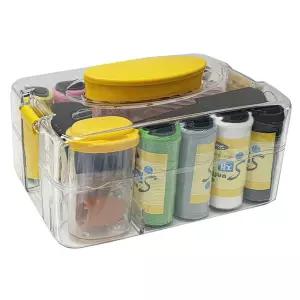 옷수선 손 바느질 세트 반짇고리 쪽가위 짇고리함 실 꼬메기 단추 봉제 꼬매기 실패 짓고리 바느질함 지고