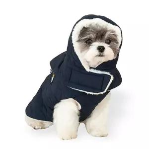 산책왕 패딩조끼귀돌이모자(네이비)강아지 워머 겨울옷 여운 넥워머 멍멍이용품