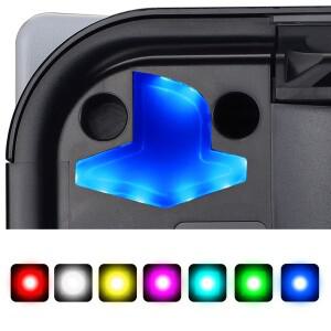 [호환품]EXtremeRate RGB 로고 LED PS5 콘솔용 조명 디스크 및 디지털 액세서리 7 가지 색상 24 효과