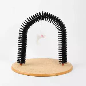 펫 아치형 셀프 고양이 브러 쉬 그루밍 시 빗러쉬 러쉬 장난감