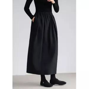 손오공 가을 치마 여자 모직 데일리룩 밴딩 프렌치 정장 KUK3