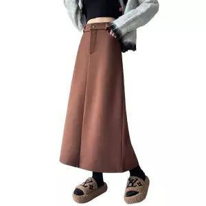 손오공 스커트 여사친 모직 니트 빈티지 맏언니 정장 A라인 봄가을 데일리룩 KUK3