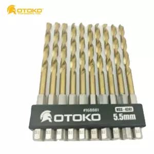 철판기리 전동날 HSS 4241 임팩드릴비트 5.5mm 10pcs+1 드라이버 임팩 기리