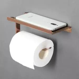 홈스 스텐 선반형 휴지 걸이 로즈골드욕실액세서리 꽂이 화장실 홀더 거치대 형걸이 악세사리