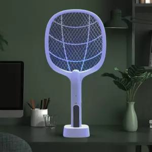 충전식 모기채 LED 모기제로 전기파리채 트랩