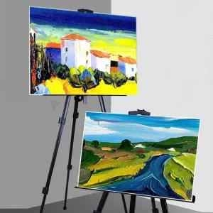 키밍 휴대용 철제 이젤 미술 그림 취미 실내 야외 미술용 그릴때 화가 디자인 풍경 인물 스케치북 아트 예