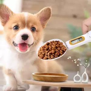 화이트 사료 스쿱 고양이저울 숟가락저울 스푼 강아지