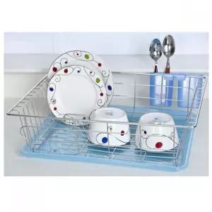 스테인리스 주방 식기 건조대 물받이 접시 수저통 포함 1단