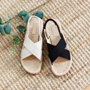 인기상품 시원한 리넨 스트랩 밴딩 샌들 나크 [W863AC7_260403]