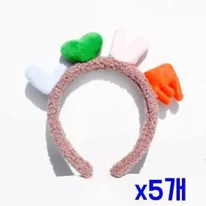 TBZ 파티소품 라벤다러브 밍크머리띠 x5개 파티헤어밴드