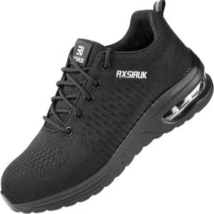 RXIAUK 스틸 토슈즈 남성 경량 컴포트 펑크 방지 안전 작업화 슬립