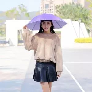 TBZ 머리에쓰는우산 우산모자 양산모자