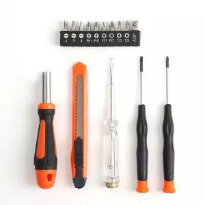 15종 검전 비트 커터 칼 자석 드라이버 공구세트정밀도 소켓 스크류 작업 도라이바 이바