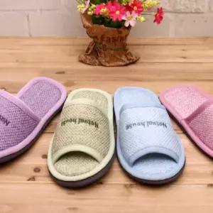 소음 제로 마직 거실화 면실내화 슬리퍼 린넨실 용슬리퍼 면화 국산화 여성화