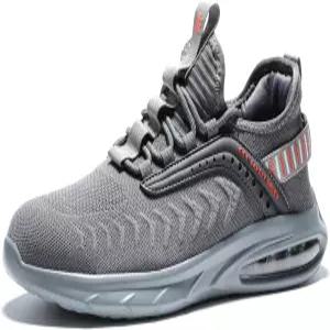 남성용 후루이안 스틸 토 슈즈 여성용 경량 쿠션 스니커즈 미끄럼 방지 안전 작업화 파괴 불가능한