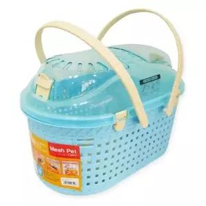 아이리스 MPC-450 바스켓 캐리어 밀키블루강아지 애견 펫캐리어 이동가방 애완 애용 반려