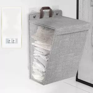 키밍 벽걸이 빨래바구니 접이식 세탁 다용도 대형통 보관함 대용량 수건 소품수납 정리 가정용 도실 공간활