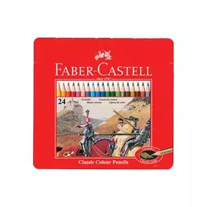 (파버카스텔) 일반색연필 24(TIN)드로잉컬러 그림 수업 미술 그림용 미술용