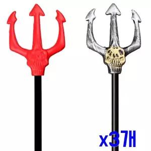 [셀러에이드]TBZ 할로윈 파티소품 레드해골 스펀지삼지창-대 x3개