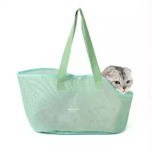 댕투게더 반려동물 이동가방(민트)고양이장 강아지캐리어 외출용품 펫티켓 병원갈때 이동장 이동백