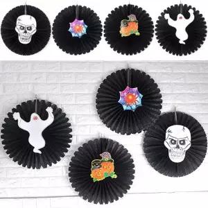 [셀러에이드]TBZ 할로윈 파티장식 원형 페이퍼모빌 파티세트 파티소품