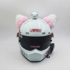 장식 리본장식 나비 리본 오토바이 헬멧 스쿠터 빈티지