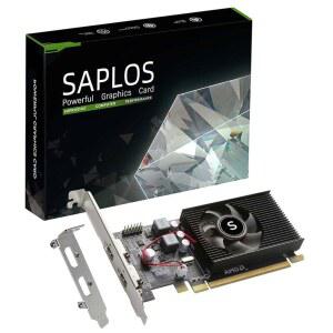 SAPLOS Radeon HD 6570 그래픽 카드, 듀얼 HDMI, 1G GDDR3 64비트, 비디오 카드 PC, 로우 프로파일, 컴퓨터 GPU, PCI Express x 16, 60W 저전력, 플러그 앤 플레이, DirectX 11