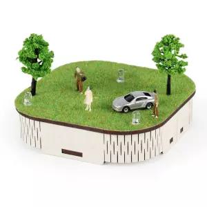 LED 무드등 디오라마 세트 (소)목재모형 조립키트 완구 방학숙제