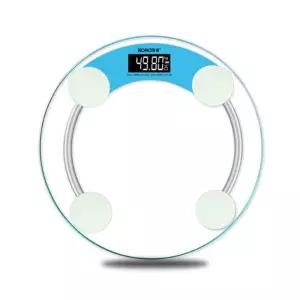 누드 원형 디지털 체중계(블루)몸무게측정기 심플 가정용 장비 전자