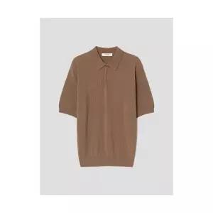 매장정품 에잇세컨즈 8SECONDS 쿨터치 카라 반소매 니트 브라운 425451LY1D 678190