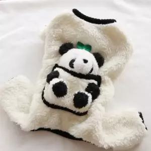 코코아허니 A0FF4 멍바오 후리스 올인원반려견 애완옷 강아지의류 애옷 견옷 패션 팬더 애견