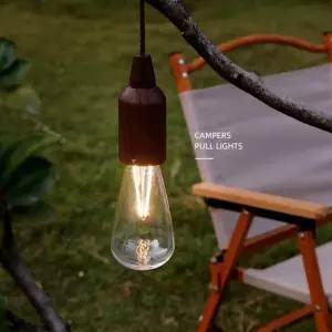 우드무늬 CAMPER 아웃도어 감성전구 1PCS 가지전구
