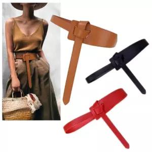 여성용 소가죽 매듭 와이드 벨트 no.008원피스 스웨터 허리 스판 패딩 롱티 장식