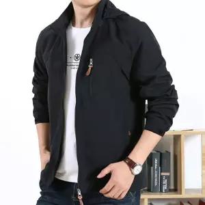 남성 후드 달린 바람막이 아웃도어 방수 집업 점퍼 자켓 루즈핏 남자