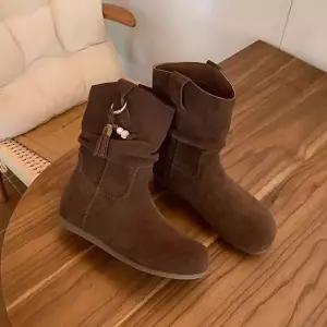 야무치 여성용 빈티지 웨지힐 데일리룩 플랫폼 양가죽 신발 비즈 앵클부츠 워커힐 키높이 KUK5