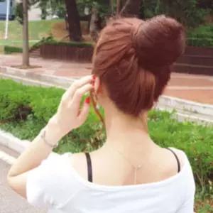 올림머리가발 당고 내츄럴브라운똥가 곱창가 여성가 자연스러운가 헤어피스 부분가 머리가