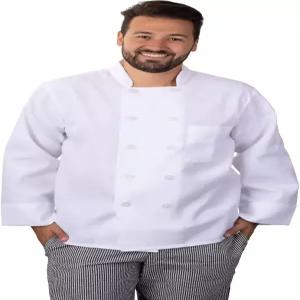 엘리트 키친 어패럴 프로페셔널 레스토랑 화이트 셰프 코트 사이즈 미디엄