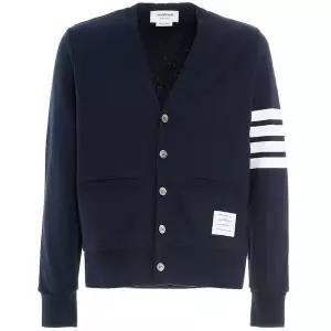 [톰브라운] 사선완장 클래식 브이넥 코튼 가디건 MJT167A 00535 415 48463526