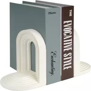 AELS 모던 북엔드 미드 센추리 아치 헤비 듀티 독특한 장식용 선반 지지대 오피스 데스크톱 북 스탠드