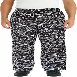 탄력 있는 허리 레스토랑 작업 바지를 입은 남성용 블랙 배기 셰프 팬츠