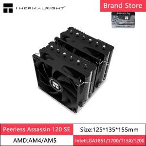 Thermalright Peerless Assassin 120 히트 파이프 공냉식 라디에이터 6 더블 타워 LGA1700용 이중 팬 상단