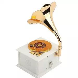 레트로 나팔 축음기 뮤직박스 오르골 보석함 수납함제작 악기교구 크리스마스 장식 주문 유아음악 유치원