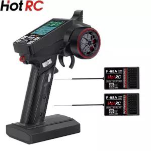 드리프트 차량 RC 자동차 탱크 등반을위한 F-08A 수신기가있는 핫 CT-8A 2.4G 8 채널 라디오 시스템 원격