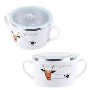 스테인리스 어린이 라면 전용그릇 안전한 손잡이 포함