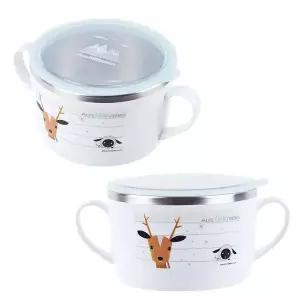 스테인리스 어린이 라면 전용그릇 안전한 손잡이 포함